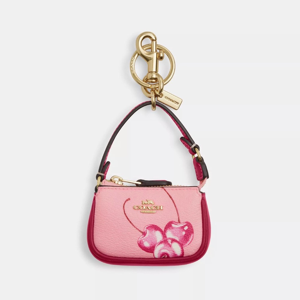 Coach Mini Nolita Bag Charm With Cherry Print #CR496